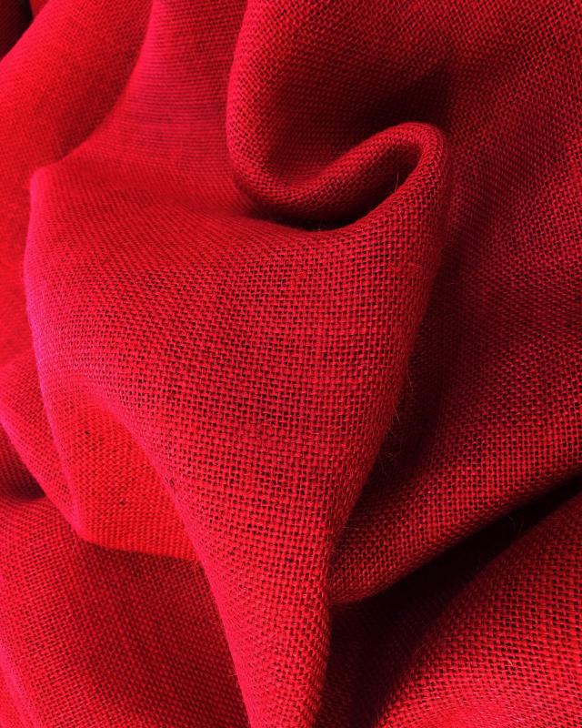 Jute cloth - 330 gr/m² - 260 cm - Red - Tissushop